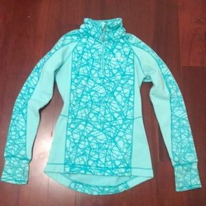 Mint green fleece Avalanche quarter zip